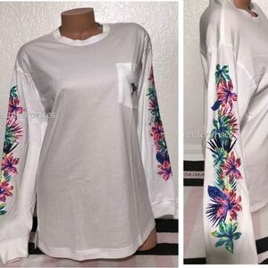 RARE VS Pink Sequin Campus Tee.